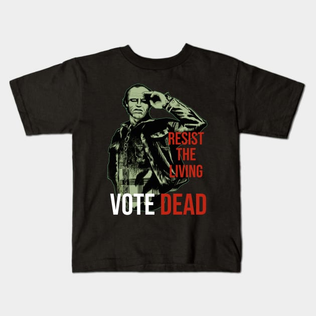 VOTE DEAD BUB Kids T-Shirt by paddy